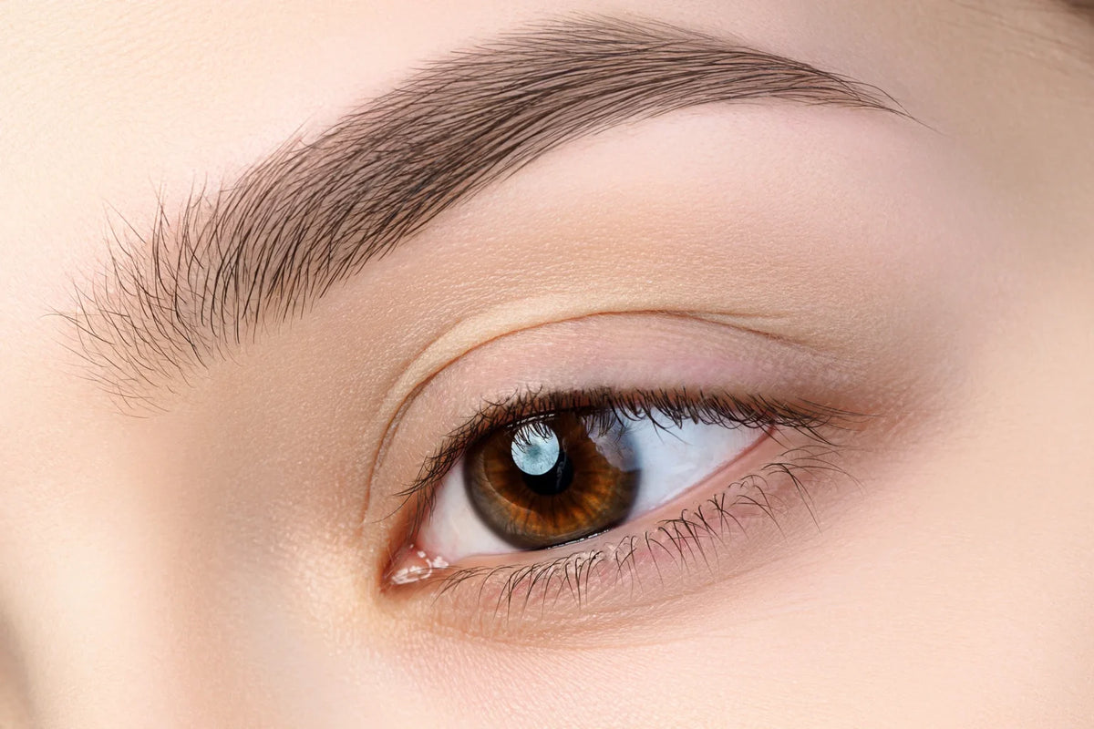 Close-up eye wellness lifestyle photograph